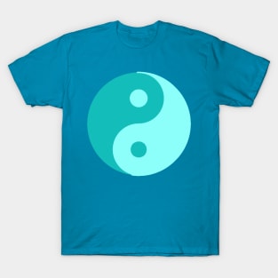 Yin Yang in shades of blue T-Shirt